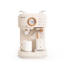 Machine à Espresso Semi-Automatique Thera Retro 20 Bar - Blanc Cassé