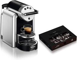 Machine à Café Professionnelle Nespresso Zenius avec 50 Capsules - Argent
