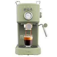 Cafetière Espresso Compacte Power Espresso 20 Vert Rétro