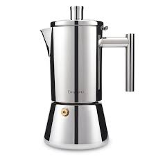 Cafetière Italienne Easyworkz Diego en Acier Inoxydable pour 10-12 Tasses