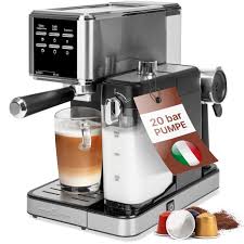 ProfiCook® Machine à Espresso 2en1 pour Café en Poudre et Capsules