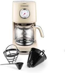 Cafetière Rétro avec Filtre Nylon Réutilisable