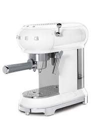 Smeg ECF01WHEU - Machine à Café Espresso 1350W - Blanc