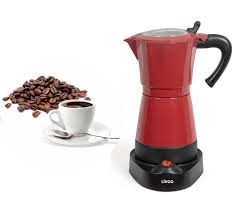 Cafetière Électrique Expresso 6 Tasses Rouge