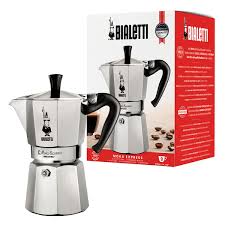 Cafetière Moka Express Bialetti 9 Tasses en Aluminium Argent