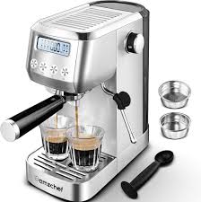 Machine à Café Expresso avec Mousseur à Lait AMZCHEF