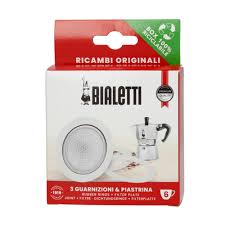 Bialetti Pack 3 Joints + 1 Filtre pour Cafetière 6 Tasses