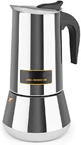Cafetière Italienne Inox 12 Tasses - Tous Feux