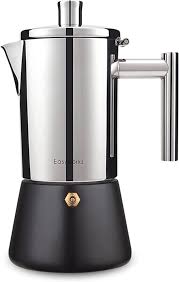 Cafetière Italienne Diego en Acier Inoxydable pour 10-12 Tasses