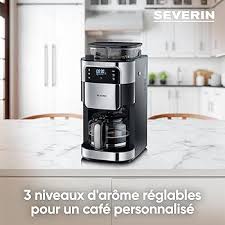 Cafetière Filtre SEVERIN avec Broyeur - 10 Tasses