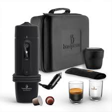 Coffret Handpresso Auto Set - Cafetière Portable 12V/24V pour Capsules Expresso