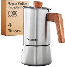 Cafetière Expresso Inox 200ml - 4 Tasses