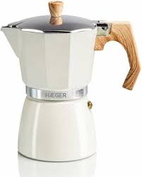 Cafetière Moka Italienne HAEGER 6 tasses Beige