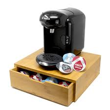 Organisateur en Bambou pour 64 Dosettes de Café