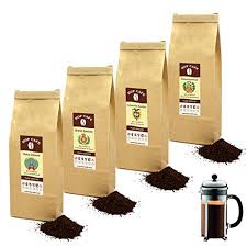 Pack Découverte Café Doux - 4 x 250g pour Cafetière à Piston