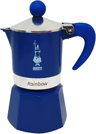 Cafetière Bialetti 1 Tasse Rainbow Bleu - Collection Casse-Noisette