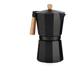 Cafetière Italienne 12 Tasses en Bois et Aluminium