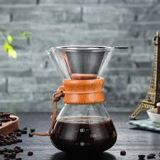 Cafetière Manuelle en Verre Borosilicate Syfunlv